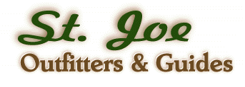 St. Joe Outfitter and Guides logo mean great Rocky Mountain trout fishing